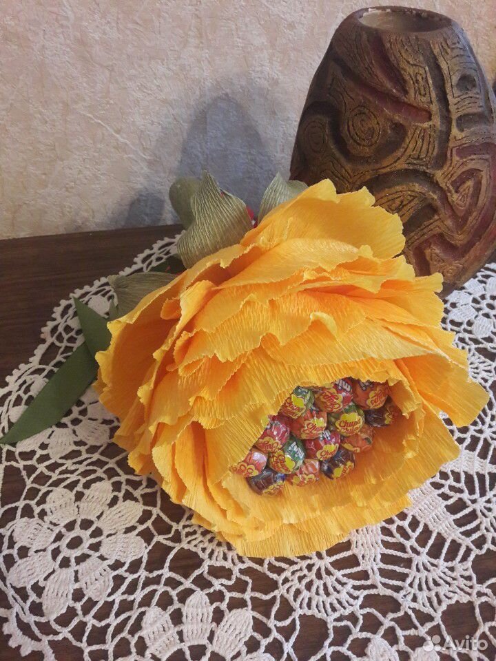 Сладкий цветочек с карамелью чупа-чупс мини купить на Зозу.ру - фотография № 2