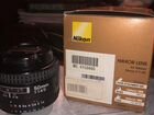 Объектив nikkor lens 50mm f/1.4D объявление продам