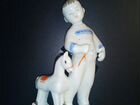 Фарфоровая статуэтка лфз Мальчик с лошадкой объявление продам