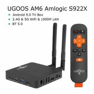 Ugoos AM6 Amlogic S922X Smart Android 9,0 tv Box