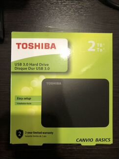 Переносной жёсткий диск toshiba USB 3.0. 2 TB