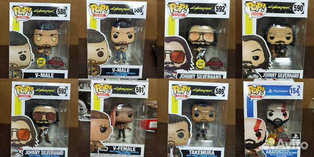 Фигурки Funko Cyberpunk 2077 V (Male), Johnny Silv