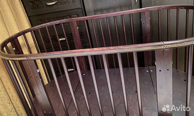 Детская кровать трансформер круглая