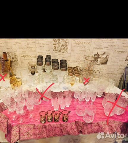 Хрустальные бокалы,рюмки,стопки,ссср