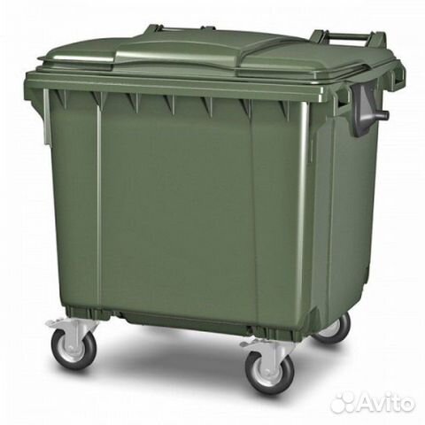 Контейнер мусорный передвижной 1100 л с крышкой