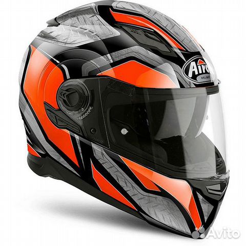 Дорожный шлем Airoh Movement - S серо - оранжевый