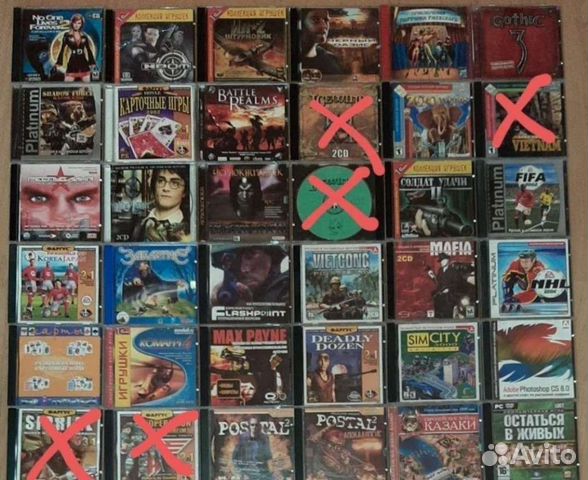 CD диски с программами и играми