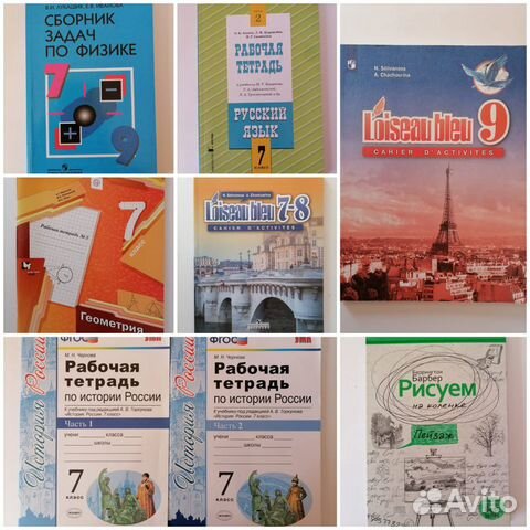 Рабочие тетради, учебники