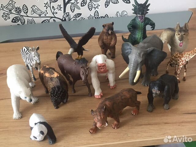 Фигурки животных на любой вкус, цвет и размер, пла