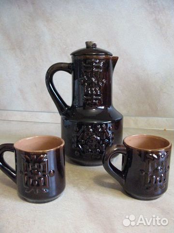 Набор керамический Кувшин + 2 кружки