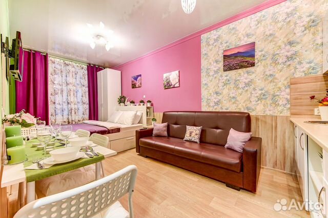 

Квартира-студия, 23 м², 2 кровати
