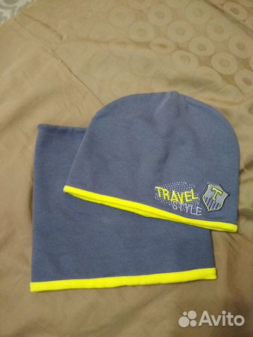 Шапка и шарф снуд детский