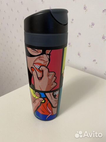 Термокружка пластиковая, тематика брекеты