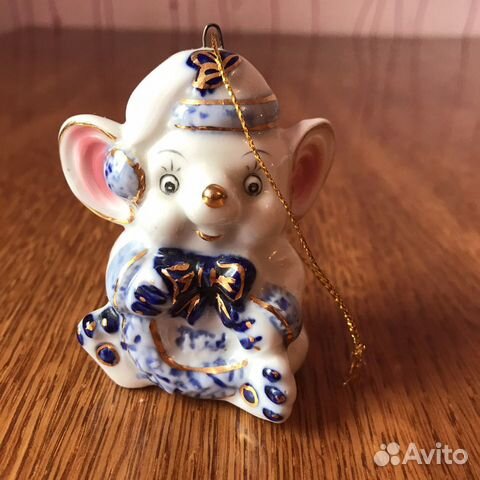 Статуэтка, Мышка’’ под гжель