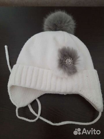 Шапка зимняя для девочки 48 50