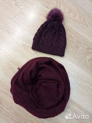 Комплект женский шарф и шапка