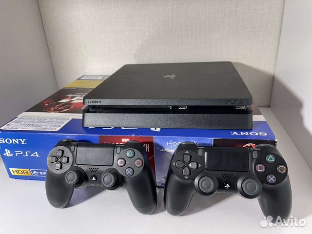 Sony PS4 Slim 1TB 2208b+400игр+5 Дисков Как Новая