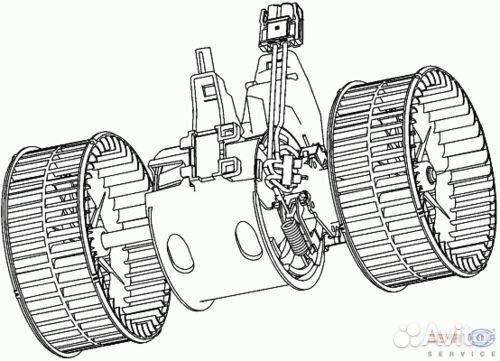 Вентилятор отопителя (моторчик печки) Б/У BMW 5 E6