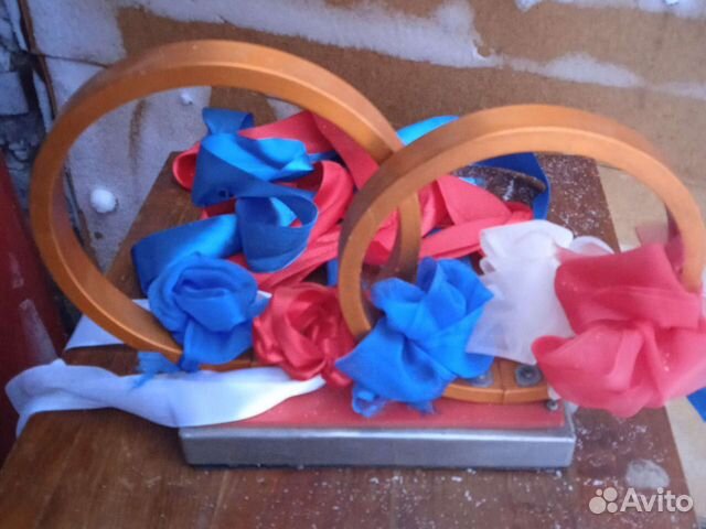 Кольца на машину свадебные