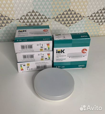 Светодиодные лампы GX53 8 вт