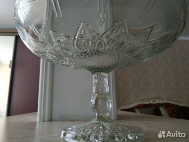 Ваза для фруктов на ножке СССР