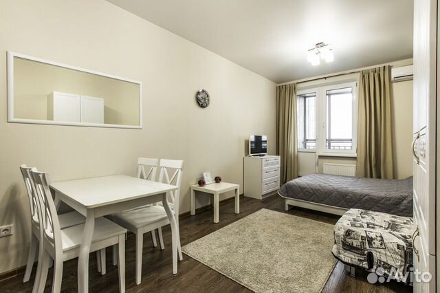 

Квартира-студия, 28 м², 2 кровати