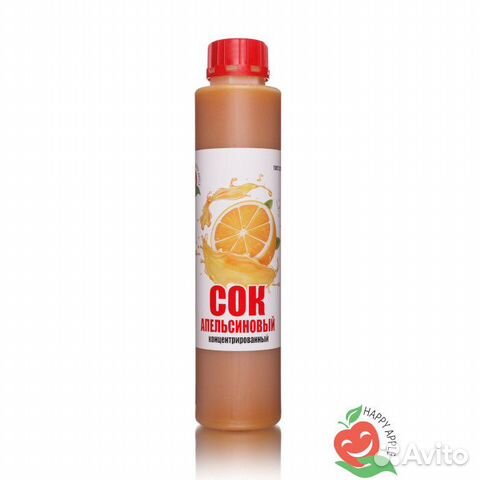 Сок концентрированный «Апельсиновый», бутылка 1 кг
