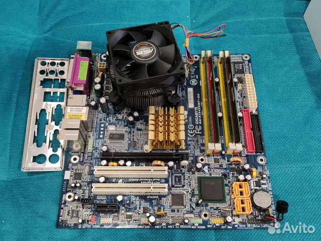 Материнская плата, процессор, кулер и память