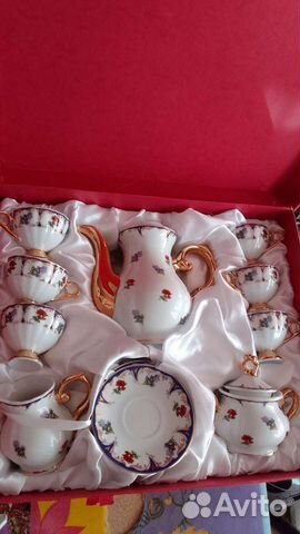 Сервиз чайно- кофейный. Japan. Фарфор на 6 персон