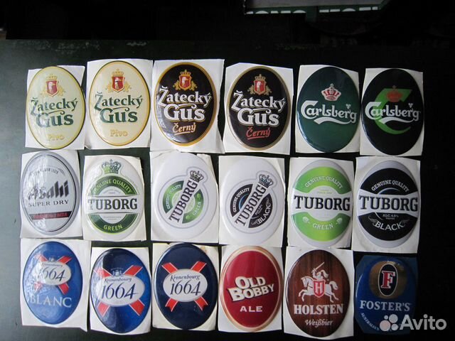 Наклейки, керамика, пластик на пивные медальоны