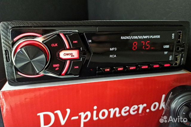 Магнитола Pioneer с блютуз С пультом на руль