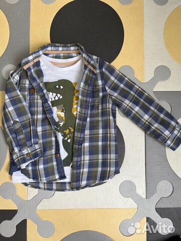 Рубашка и лонгслив mothercare р.98