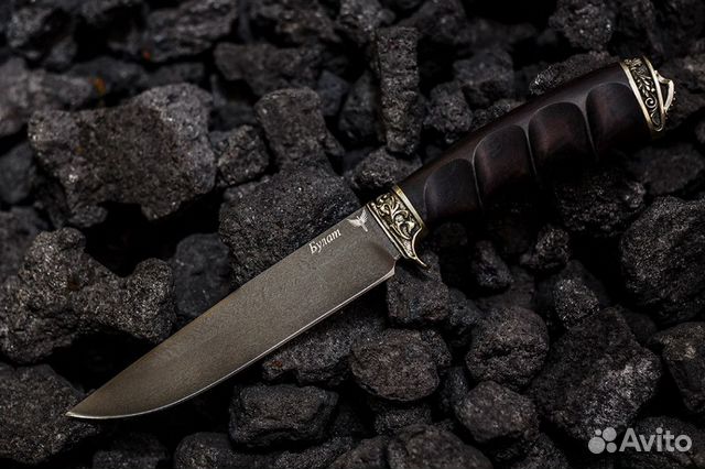 Нож Пегас из булатной стали анатомическая рукоять