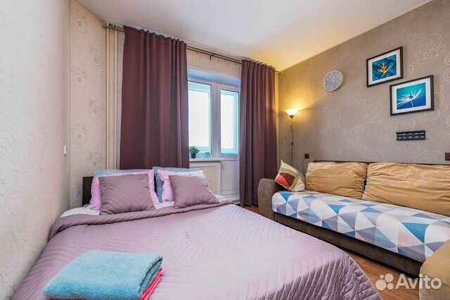 

1-к. квартира, 42 м², 2 кровати