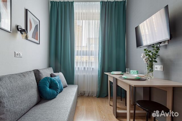 

Квартира-студия, 23 м², 2 кровати