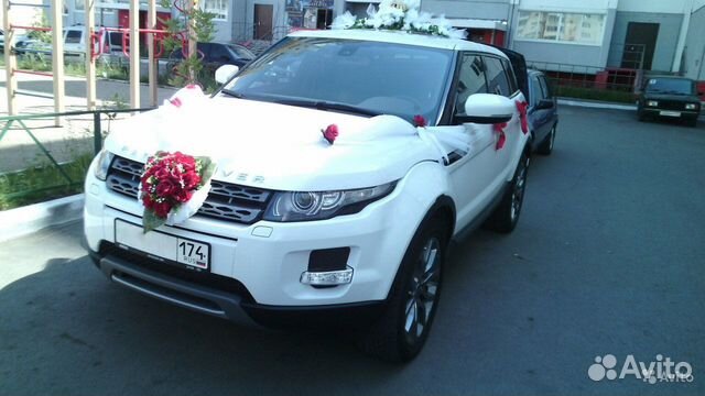 Авто на свадьбу range rover evoque