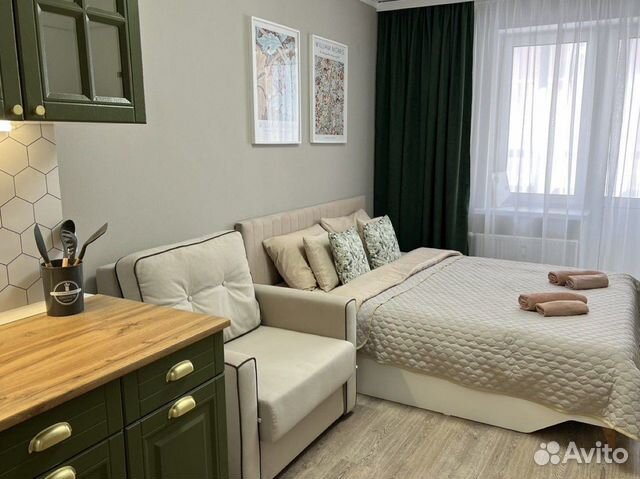 

Квартира-студия, 25 м², 1 кровать
