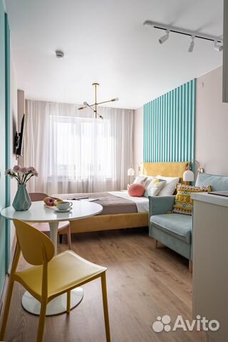 

Квартира-студия, 25 м², 2 кровати