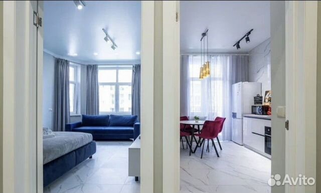 

1-к. квартира, 44 м², 2 кровати
