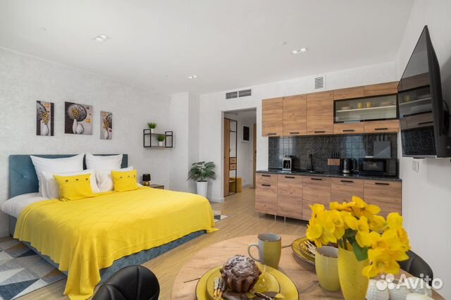 

Квартира-студия, 28 м², 1 кровать