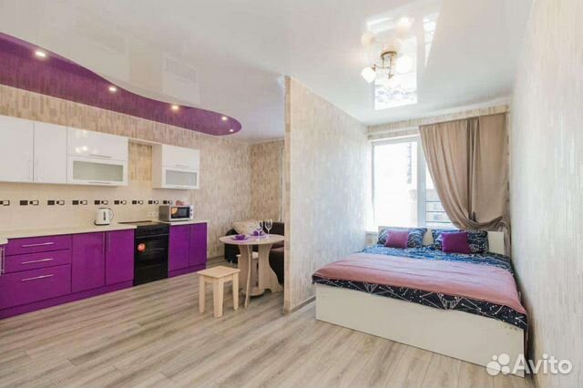 

Квартира-студия, 35 м², 2 кровати