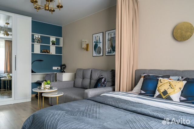 

1-к. квартира, 39 м², 2 кровати