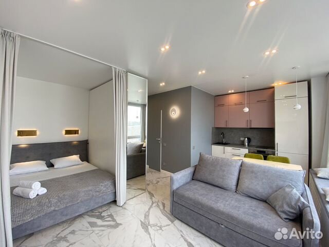 

Квартира-студия, 30 м², 2 кровати