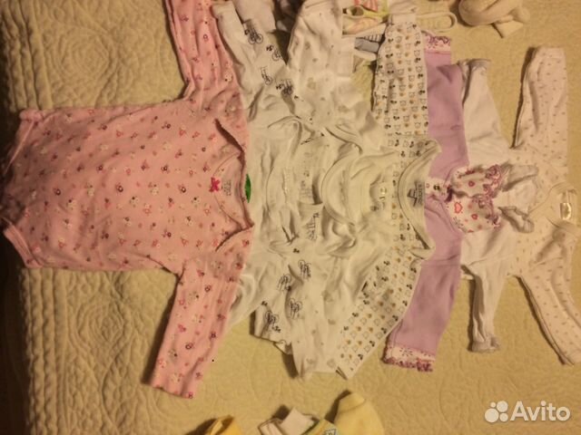 Вещи пакетом на девочку от рождения до 4-5 мес Вещи пакетом на девочку от рождения до 4-5 мес