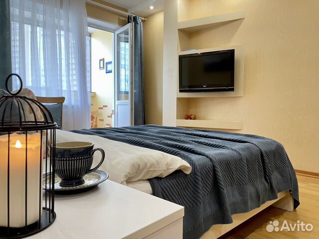 

1-к. квартира, 44 м², 2 кровати