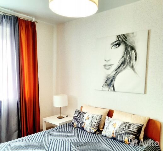 

1-к. квартира, 42 м², 2 кровати