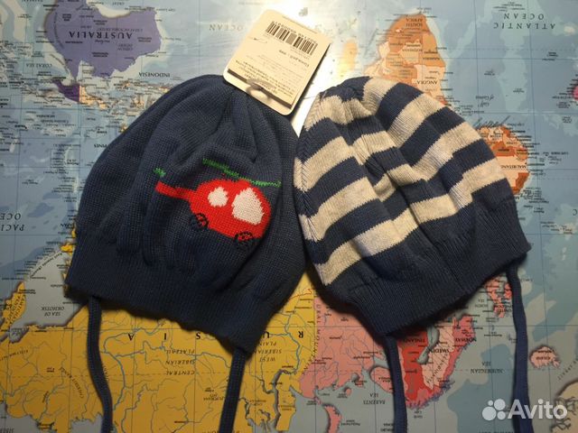 Шапочки mothercare новые на осень и весну