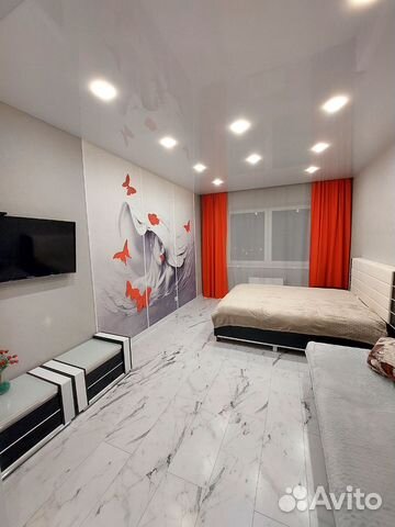 

1-к. квартира, 43 м², 2 кровати