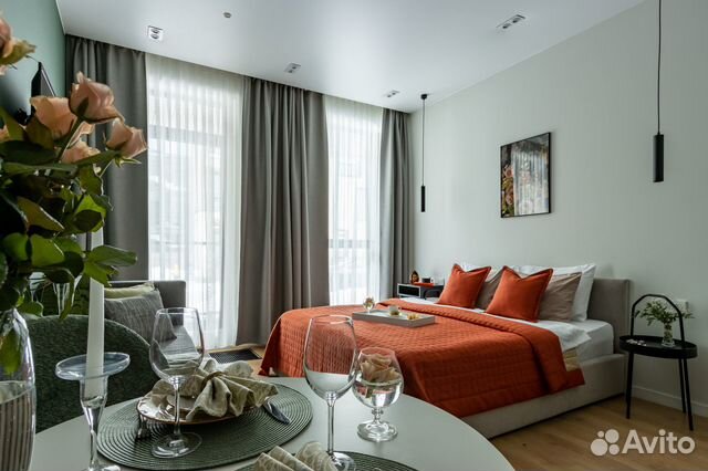 

Квартира-студия, 27 м², 2 кровати