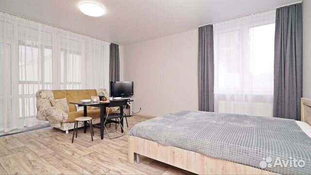 

Квартира-студия, 35 м², 2 кровати